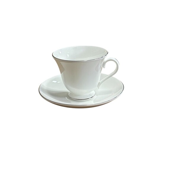 Wedgwood Other - WEDGWOOD Signet Platinum Victoria shape Tea Cup & Saucer. New replacement
